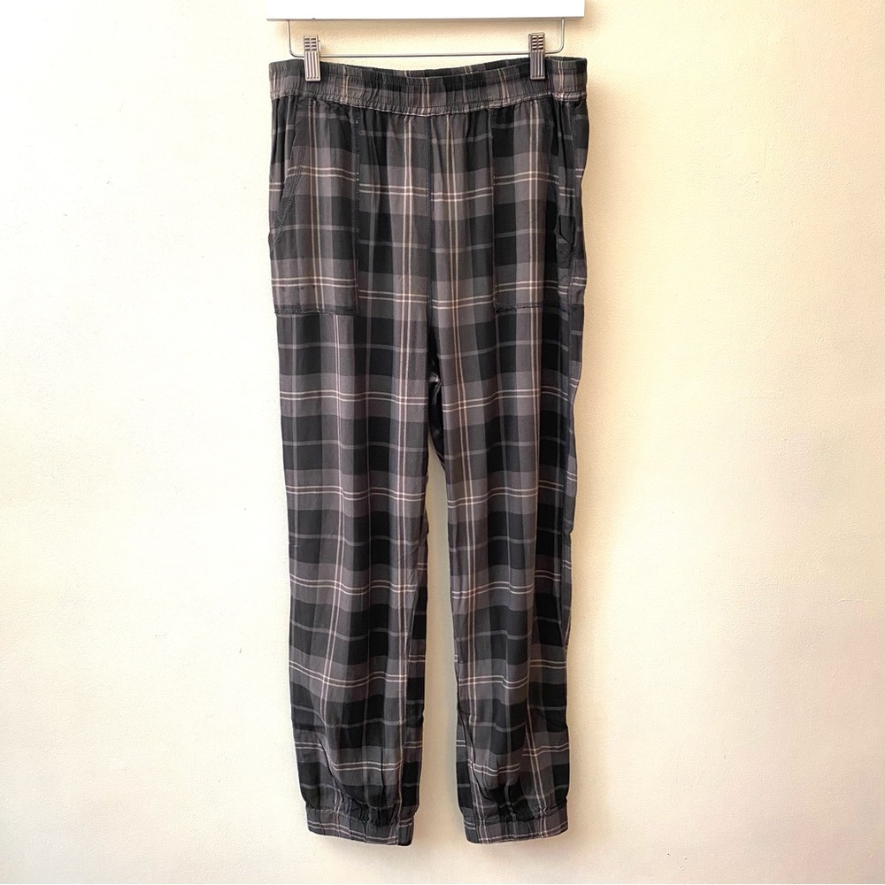 Sam & Lavi plaid pull on lightweight jogger pants size Medium